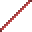 Long Red Garnet Rod